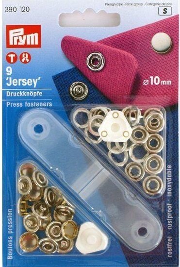 Prym Dichte Drukknoop Zilver 10mm- 9 stuks