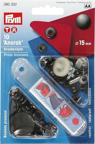 Drukknopen - startset, d: 15 mm, 1set