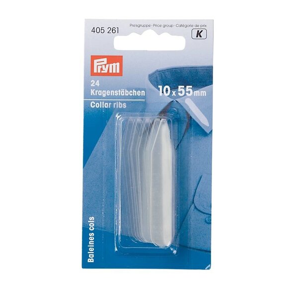 Prym Kraagbaleinen Transparant 10 x 55 mm