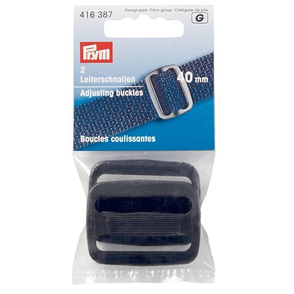 Prym schuifgesp 40 mm zwart