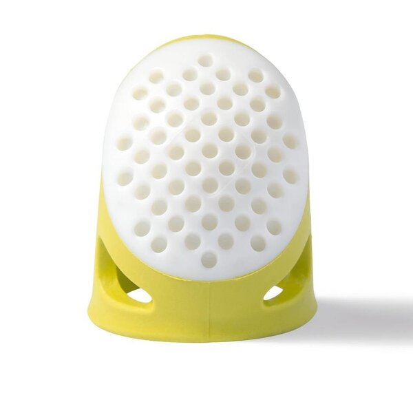 Prym | Ergonomische Vingerhoed | Maat L | Licht Groen/geel