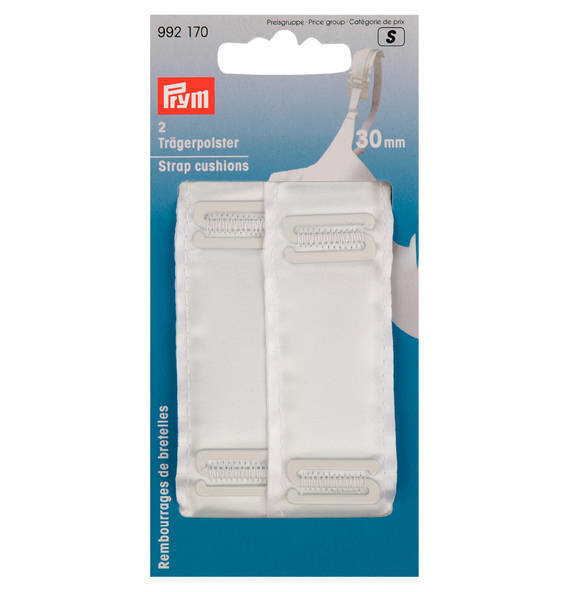 Prym Schouderbandkussentje 30 mm wit - 2 stuks