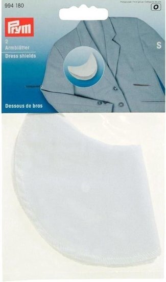 Sous-bras wit, 100 % katoen - maat S