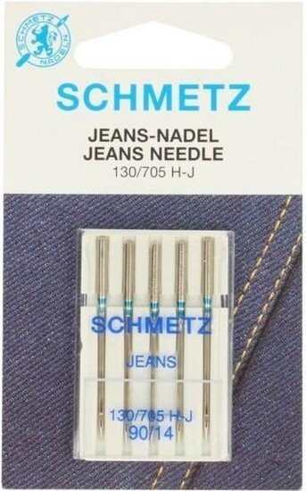 Naaimachinenaalden Schmetz Jeans naalden 130/705 H-J 90/14 5 stuks