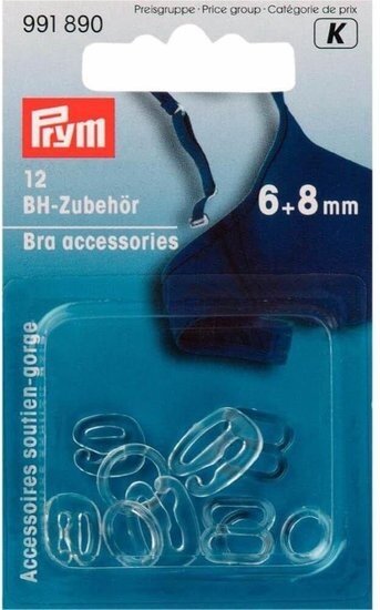BH-accessoires Kunststof 6 + 8 mm transparant gesorteerd