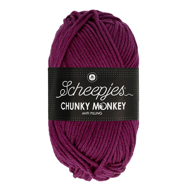 Scheepjes Chunky Monkey 100g - 1061 Cerise - Paars