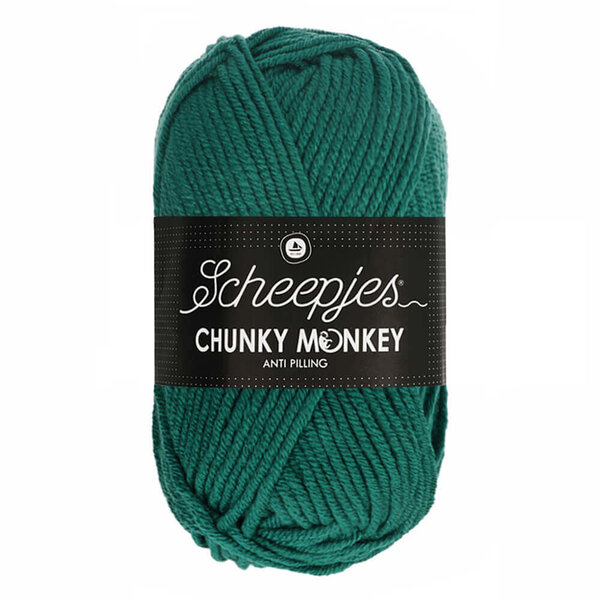 Scheepjes Chunky Monkey 100g - 1062 Evergreen - Blauw