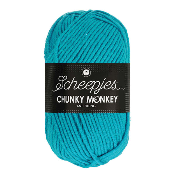 Scheepjes Chunky Monkey 100g - 1068 Turquoise - Blauw
