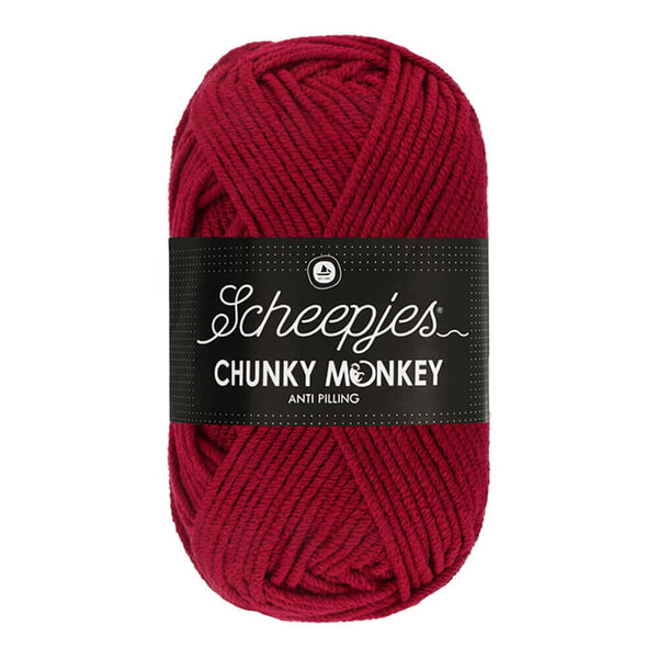 Scheepjes Chunky Monkey 100g - 1123 Garnet - Rood
