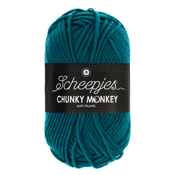 Scheepjes Chunky Monkey 100g - 1829 Teal - Blauw