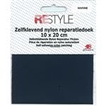 Plakbaar Ny;on Reparatiedoek - Donkerblauw - 10 x 20 cm- 1 stuk