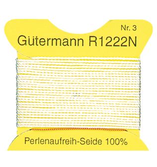 Rijgzijde Gutermann Wit - 2 meter