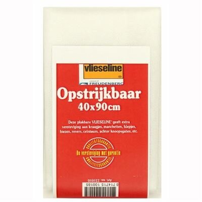 Vlieseline Plakbaar Wit