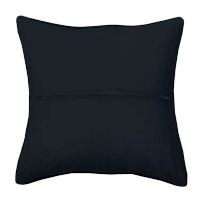 Kussenrug met rits zwart 40 x 40 cm