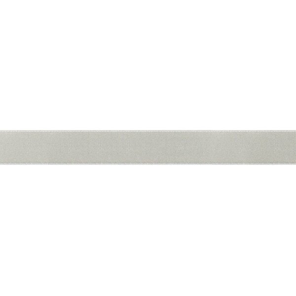 Lint Satijn Dubbelzijdig Lichtgrijs 25 mm - 25 meter