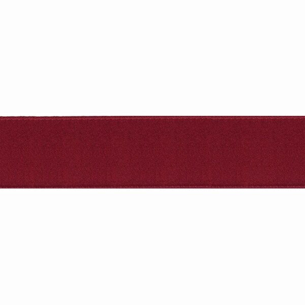 Lint Satijn Dubbelzijdig Bordeaux Rood 50 mm - 25 meter