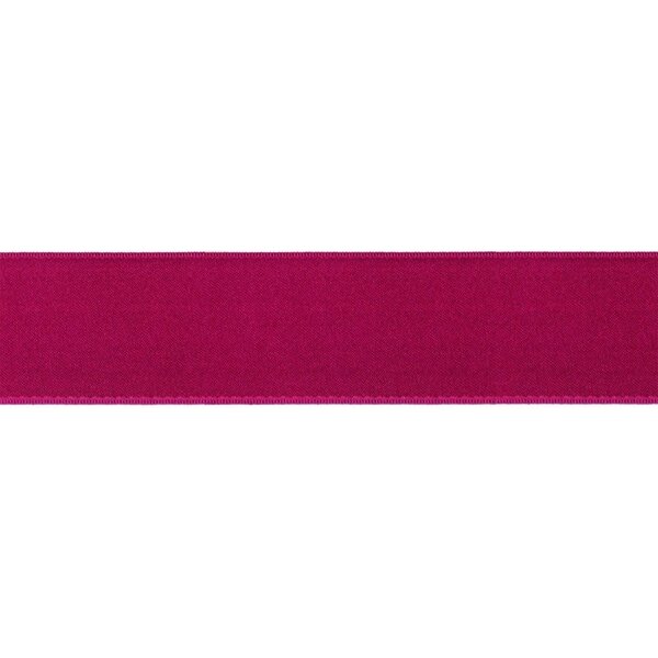 Lint Satijn Dubbelzijdig Donkerroze 50 mm - 25 meter