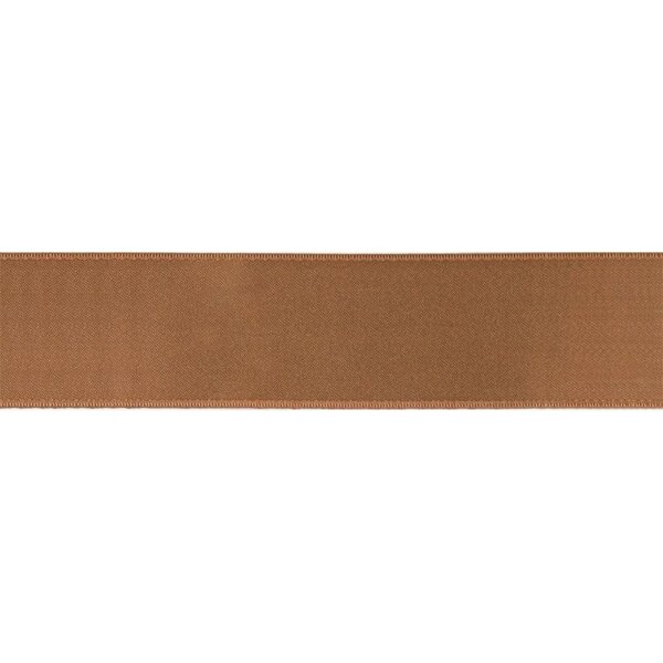 Lint Satijn Dubbelzijdig Bruin 50 mm - 25 meter