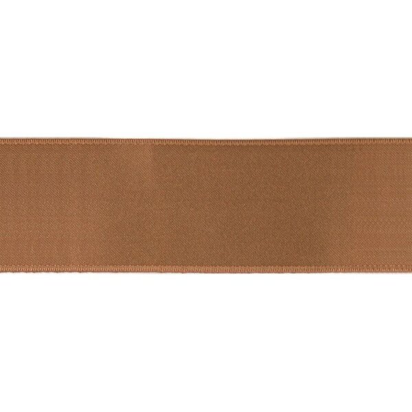 Lint Satijn Dubbelzijdig Bruin 66 mm - 25 meter