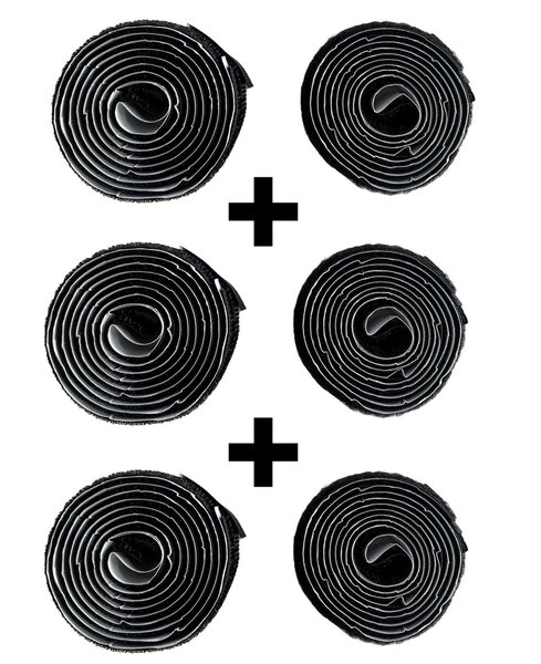 Plakbaar Klittenband - Haak en Lus - 3 stuks - 25 mm - 1 meter