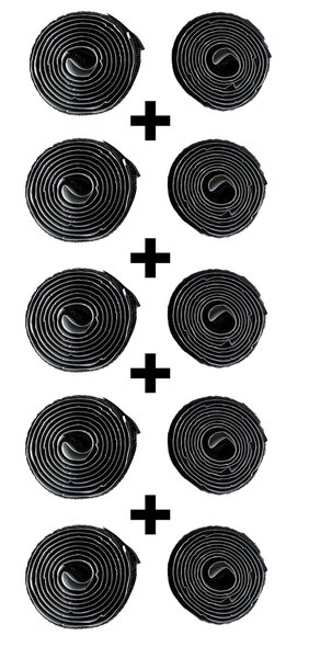 Plakbaar Klittenband - Haak en Lus - 5 stuks - 25 mm - 1 meter