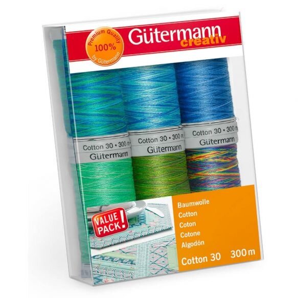 Gütermann Naaigarenset Cotton nr. 30 - 6 x 300 meter - set 3