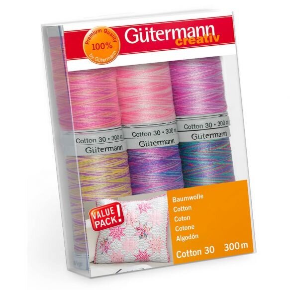 Gütermann Naaigarenset Cotton nr. 30 - 6 x 300 meter - set 4