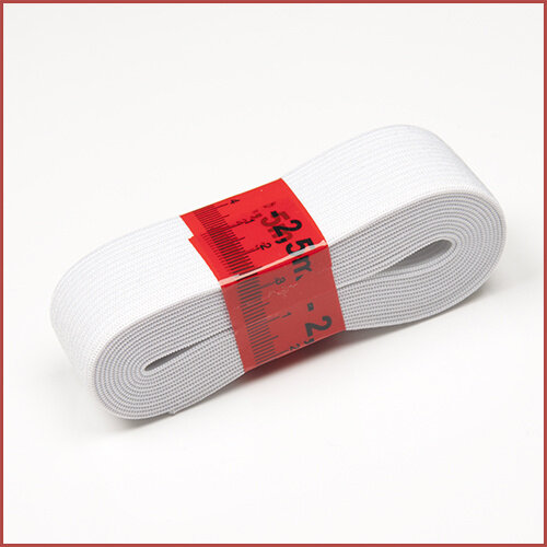 Bosje Elastiek Wit - 2.5 meter - 3 cm