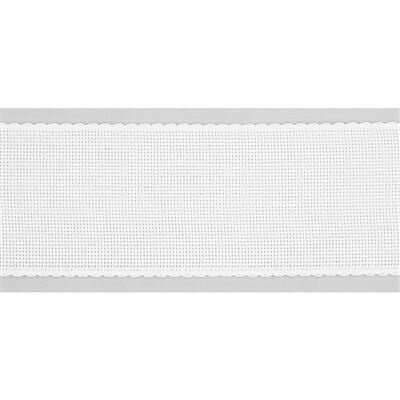 2.5 meter Borduurband Aïda Wit 70mm breed