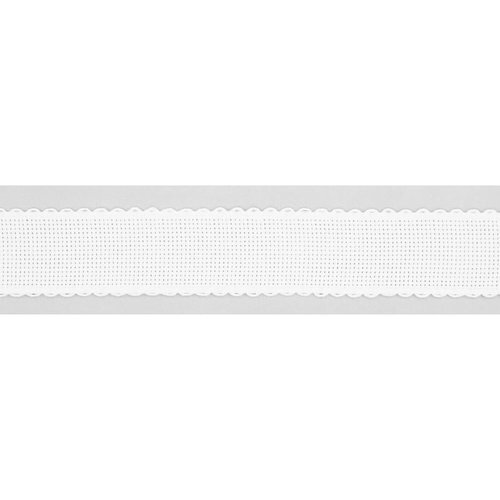 2.5 meter Borduurband Aïda Wit - 30 mm breed