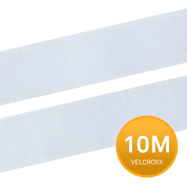 Klittenband Naaibaar Wit 25 mm -10 meter