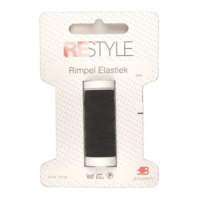 Restyle Rimpel Elastiek Zwart