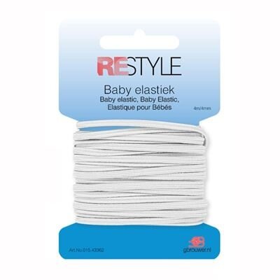 Restyle Baby Elastiek 4 mm Wit