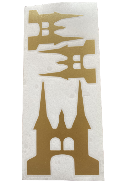 Waterpoort Stickers Goud