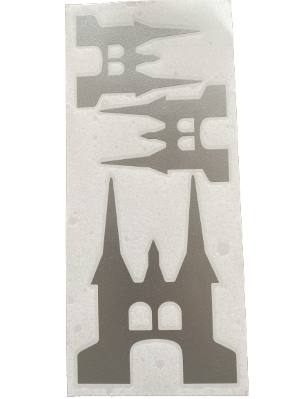 Waterpoort Stickers Zilver