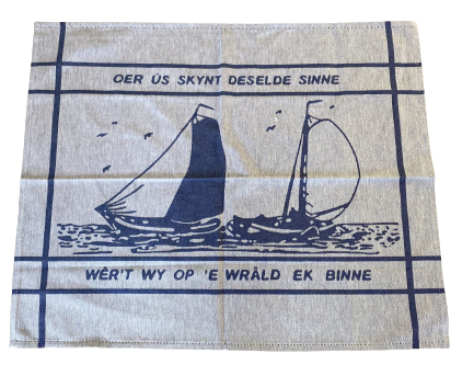 Theedoek Fryslân Skutsje 60x70 cm