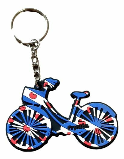 Rubberen Sleutelhanger Fiets Fryslân
