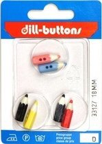 Knoop Potlood 18 mm - 6 stuks