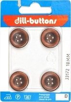 Knoop koper 18 mm - 4 stuks