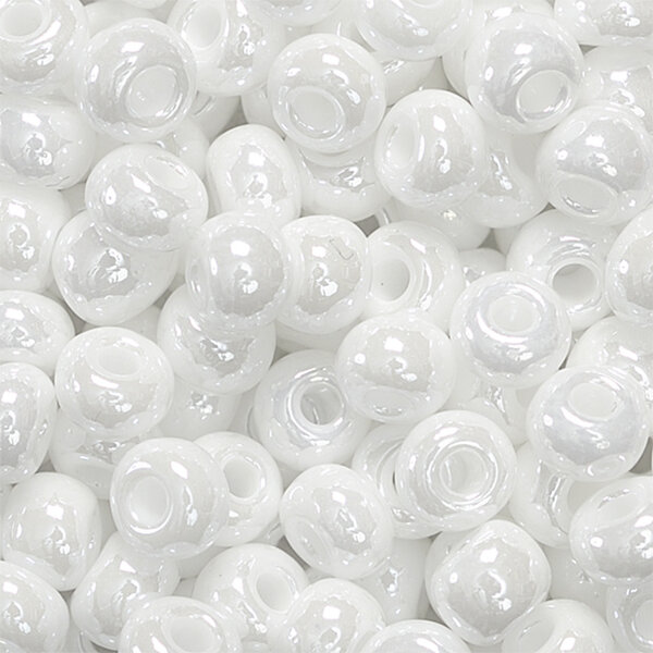 Boheemse rocailles Ø 5 mm wit-sfinx