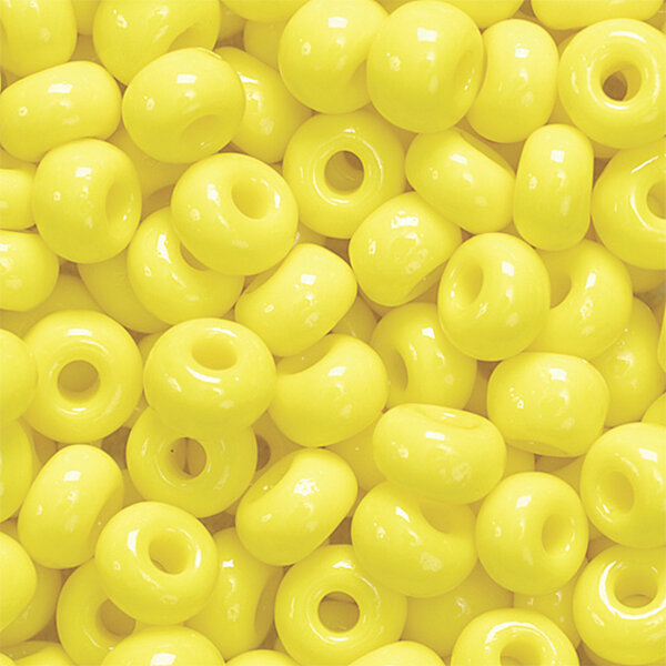 Boheemse rocailles Ø 5 mm citroengeel