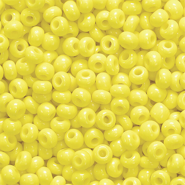 Boheemse rocailles Ø 2,5 mm geel