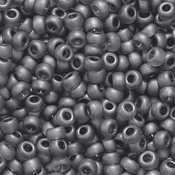 Boheemse rocailles Ø 2,5 mm grijs