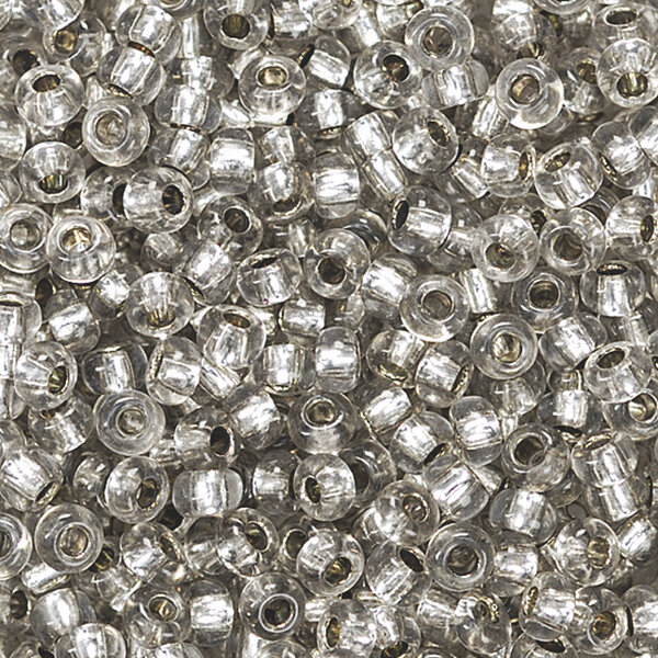 Boheemse rocailles Ø 2,5 mm zilvergrijs