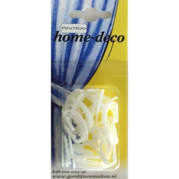 Antex Duplohaak kunststof wit - 20 stuks
