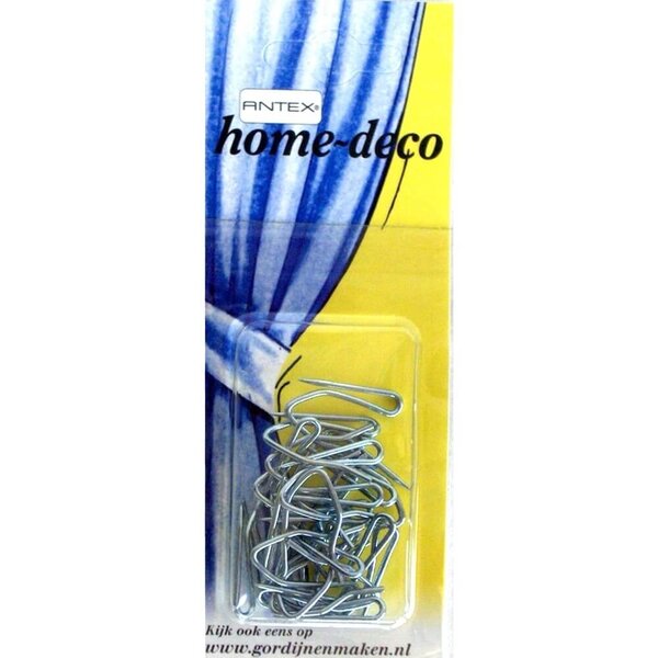 Antex Prikhaak metaal klein zilver - 20 stuks