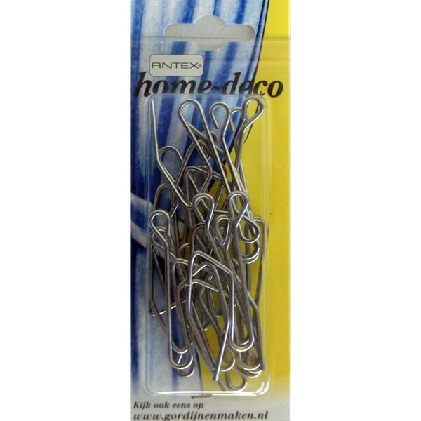 Antex Profielhaak metaal 50mm zilver - 15 stuks
