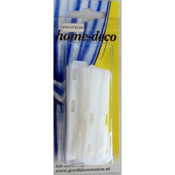 Antex Verstelbare haak 55mm wit - 10 stuks