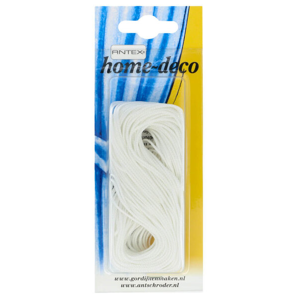 Antex Optrekkoord 1mm wit - 20m