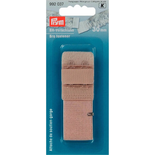 Prym BH-sluiting 2 sluitstanden 50mm beige